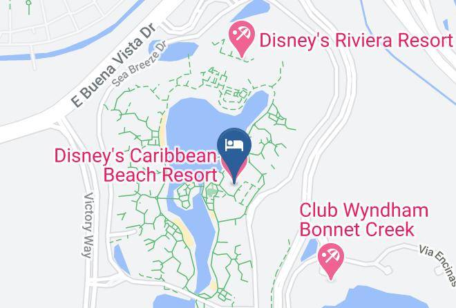 Orange - Disney's Caribbean Beach Resort Maps
