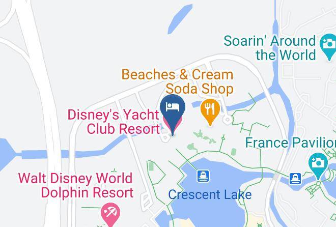 Orange - Disney's Yacht Club Resort Maps