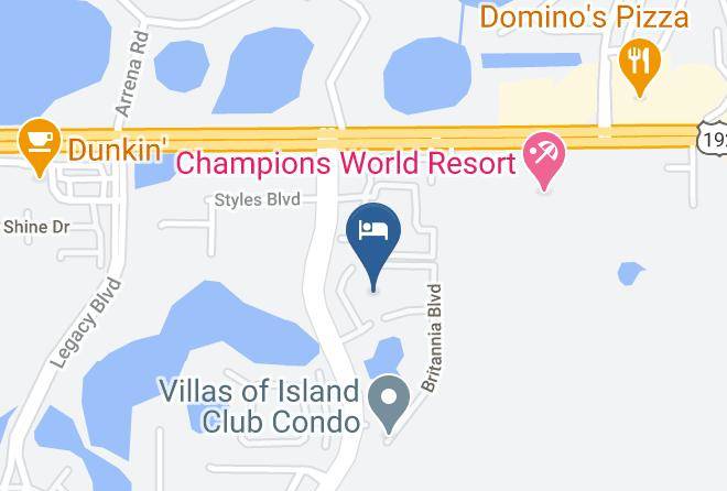 Osceola - Disney World Area Pool Side Paradise Maps
