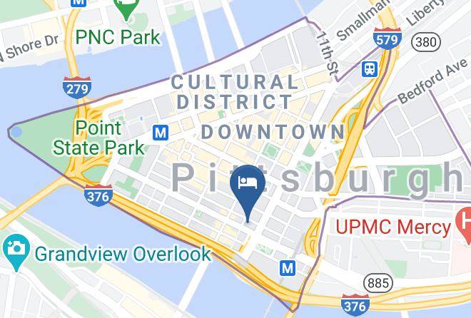 Distrikt Hotel Pittsburgh Curio Collection By Hilton Map