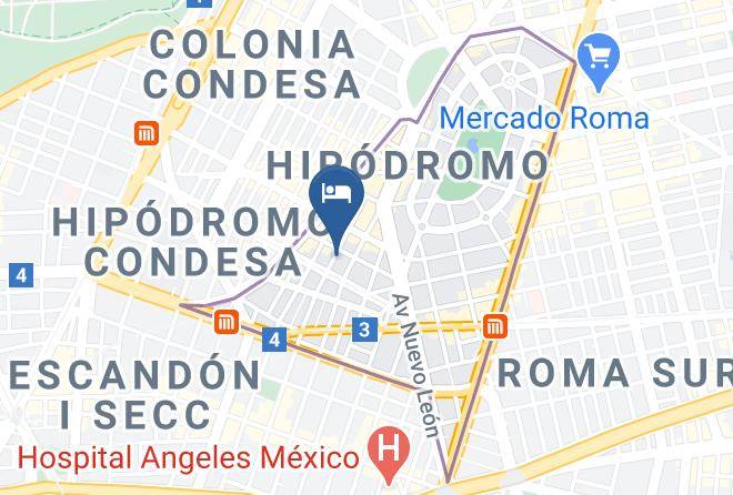 Cuauhtemoc - Distrito Condesa B&b Maps