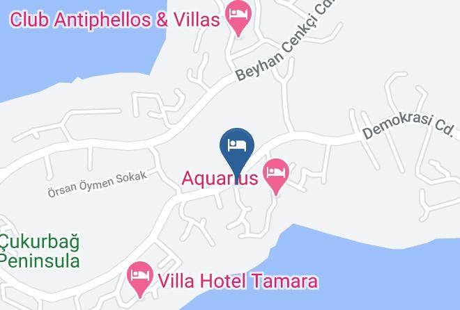 Kas - Diva Residence Hotel Maps