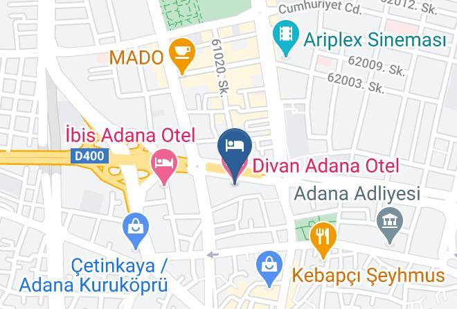 Seyhan - Divan Adana Otel Maps