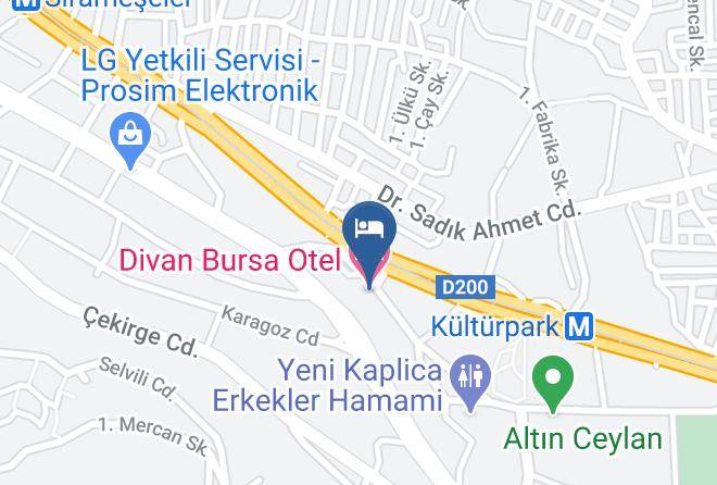 Osmangazi - Divan Bursa Otel Maps