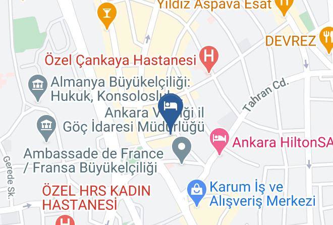Cankaya - Divan Ankara Otel Maps