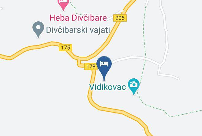 Divcibarski Konak Map