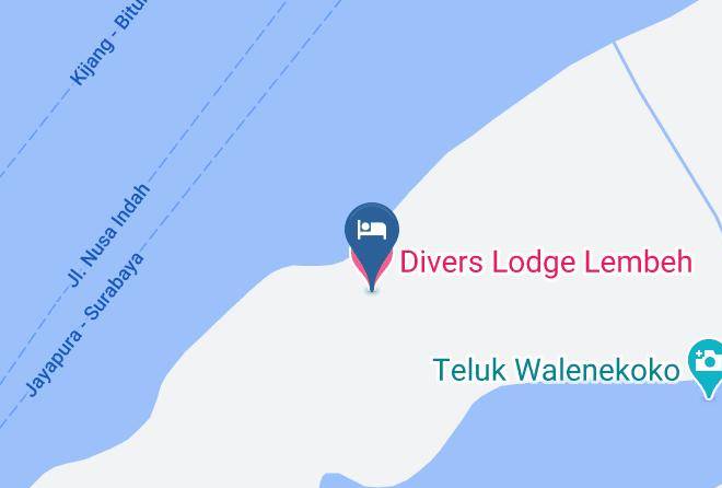 Divers Lodge Lembeh Map
