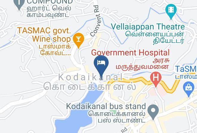Kodaikanal - Diviaruba Resorts Maps
