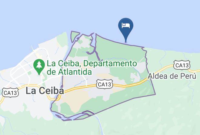 La Ceiba - Diving Pelican Inn Maps