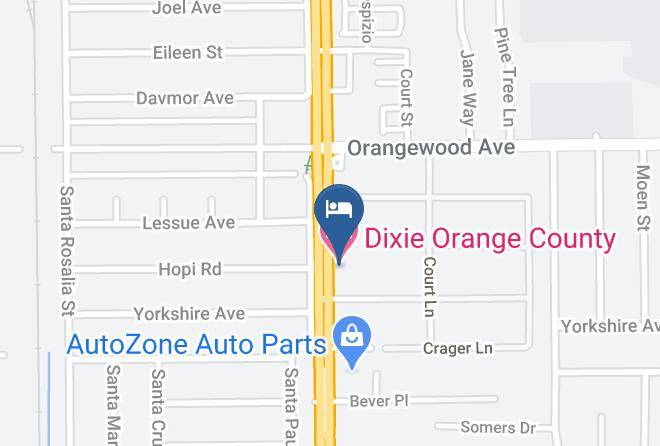 Orange - Dixie Orange County Hotel Maps