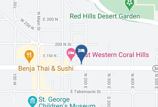 Washington - Dixie Palms Motel St George Maps