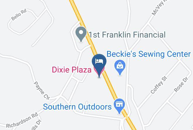 Claiborne - Dixie Plaza Hotel Maps