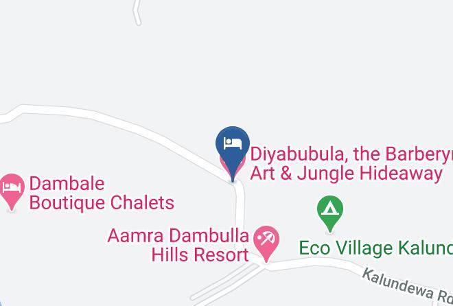 Kandy - Diyabubula The Barberyn Art & Jungle Hideaway Maps