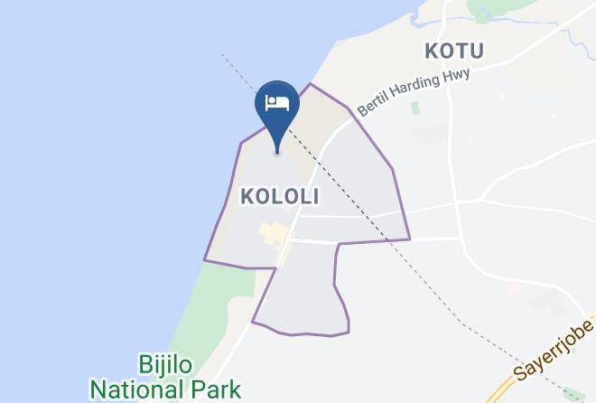 Serekunda - Djeliba Resort Maps