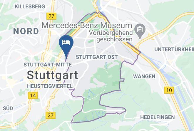 Stuttgart - Djh Jugendherberge Stuttgart International Maps