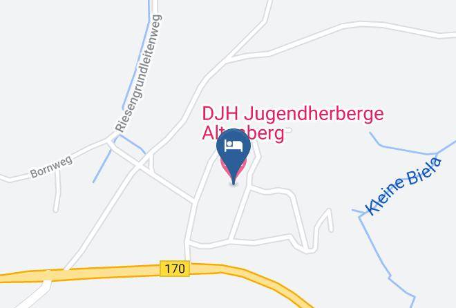 Sachsische Schweiz Osterzgebirge - Djh Jugendherberge Altenberg Maps