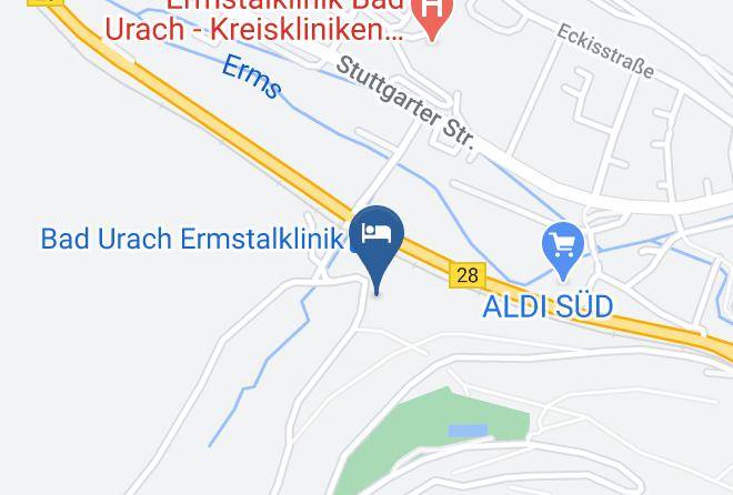 Reutlingen - Djh Jugendherberge Bad Urach Maps