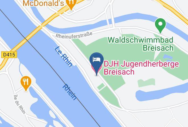 Breisgau Hochschwarzwald - Djh Jugendherberge Breisach Maps