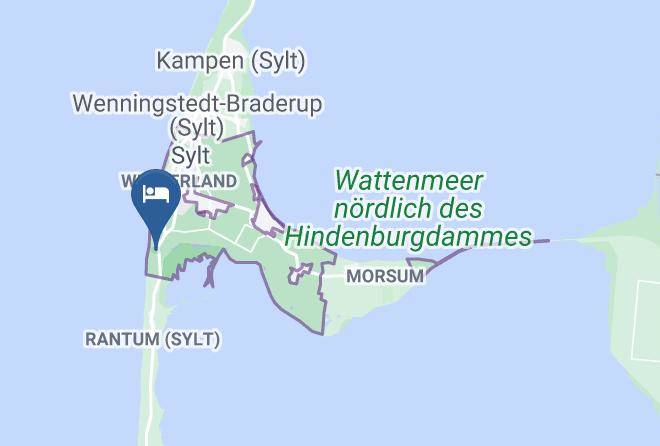 Nordfriesland - Djh Jugendherberge Westerland Dikjen Deel Maps