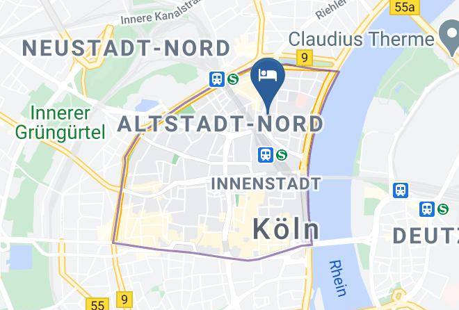 Cologne - Djh Jugendherberge Koln Pathpoint Maps
