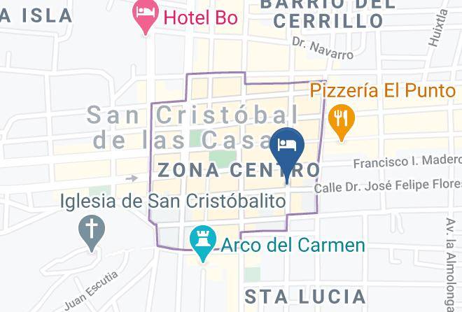 San Cristobal De Las Casas - Docecuartos Hotel Maps