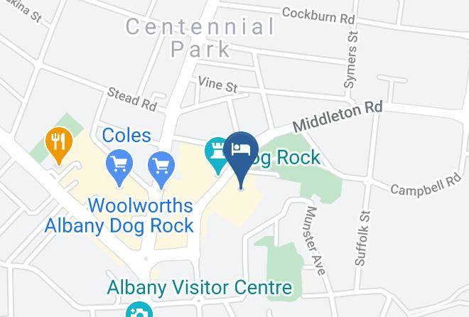 Albany - Dog Rock Motel Maps