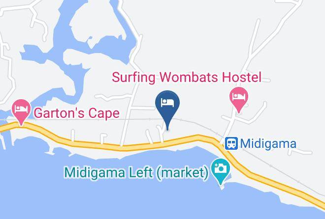 Galle - Dolce Vita Surf Rest Point Maps