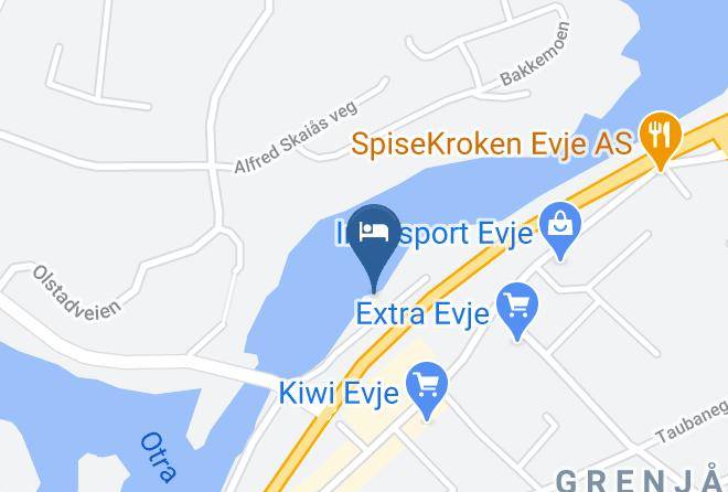 Evje Og Hornnes - Dolen Hotel Maps