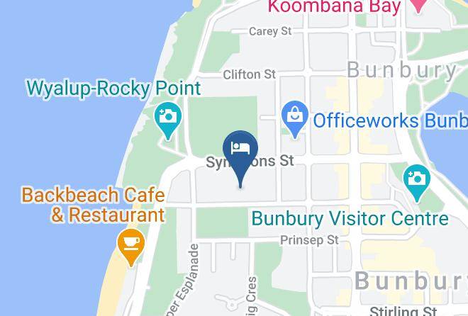 Bunbury - Dolphin Retreat Bunbury Yha Maps