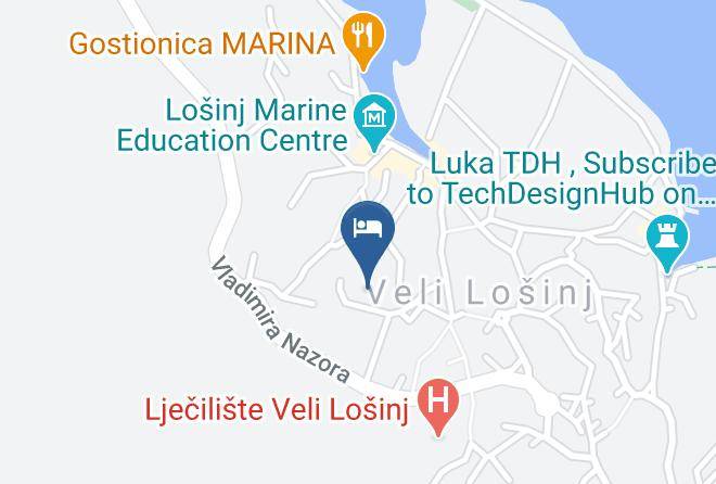 Mali Losinj - Dolphin Suites Croatia Maps
