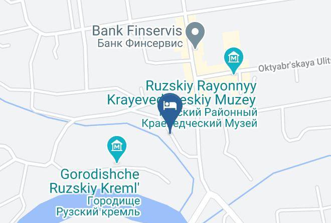 Dom Banya Carta Geografica - Moscow - Ruzsky District