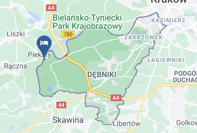 Cracow - Dom Gosci Opactwa Benedyktynow Maps