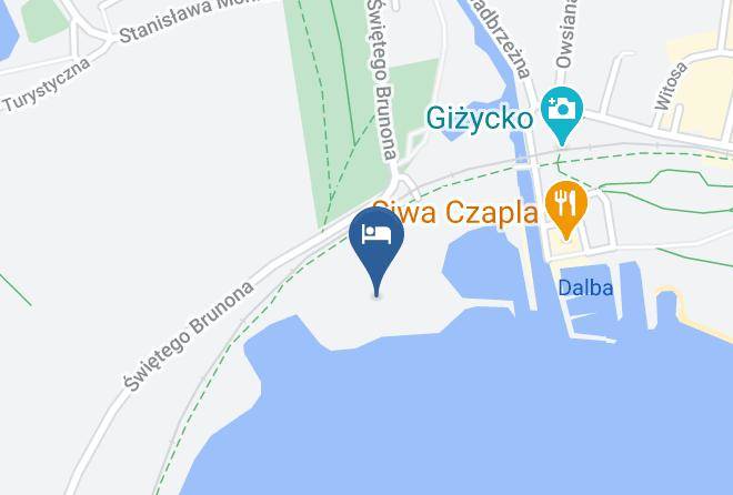 Gizycki - Dom Goscinny Niegocin Maps