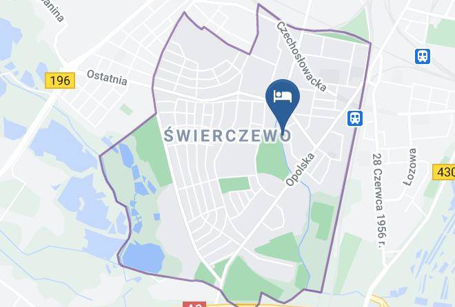 Poznan - Dom Goscinny Pod Brzozami Maps