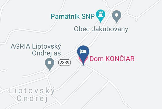 Liptovsky Mikulas - Dom Konciar Maps
