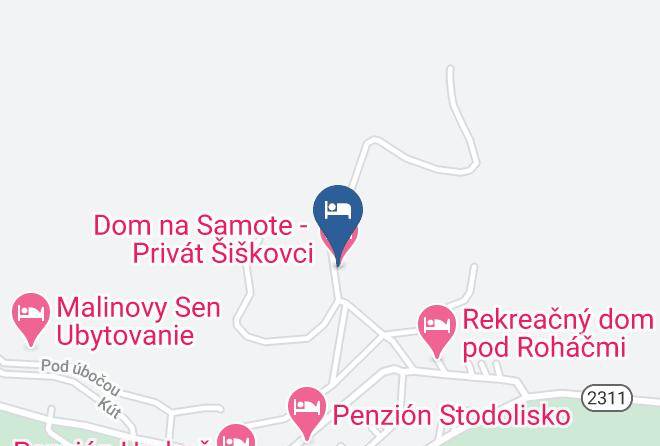 Tvrdosin - Dom Na Samote Privat Siskovci Maps