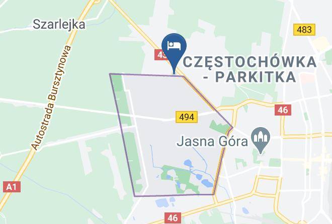 Czestochowa - Dom Pielgrzyma Maps