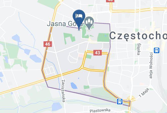 Czestochowa - Dom Pielgrzyma Im Sw Jana Pawla Ii Maps