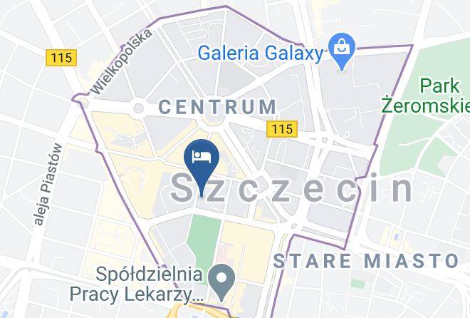 Szczecin - Dom Pracy Tworczej Sztukateria Maps