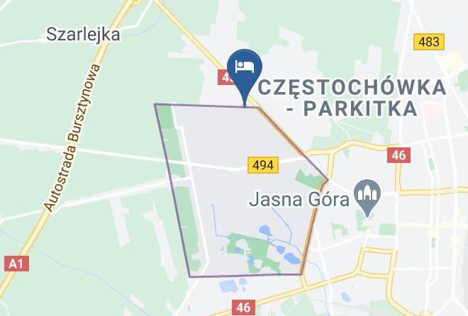 Czestochowa - Dom Rekolekcyjno Pielgrzymkowy Maps