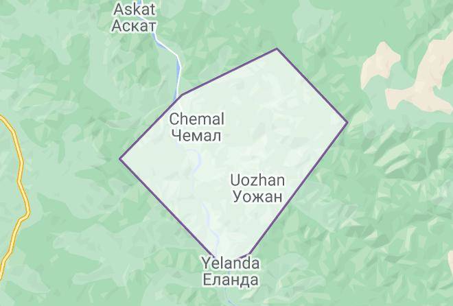 Chemalsky District - Dom U Katuni Maps