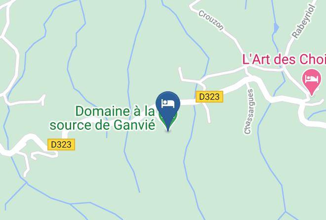 Ardeche - Domaine A La Source De Ganvie Maps