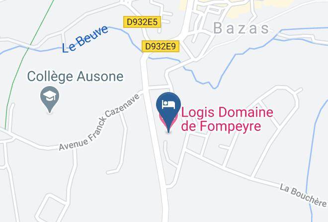 Logis Domaine De Fompeyre Map