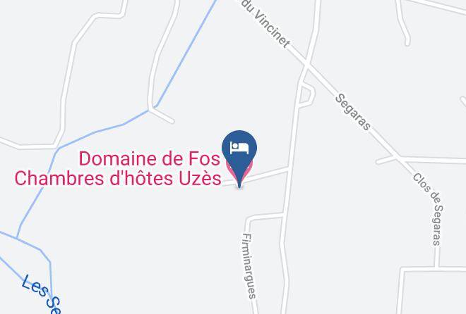 Gard - Domaine De Fos Chambres D'hotes Uzes Maps