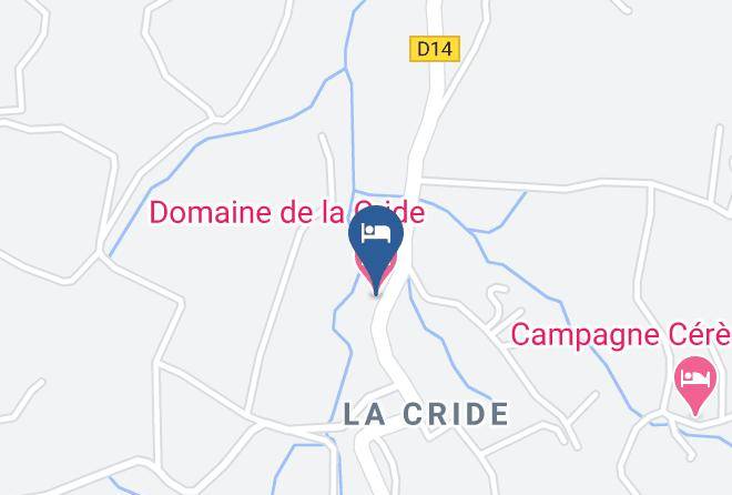 Domaine De La Cride Map