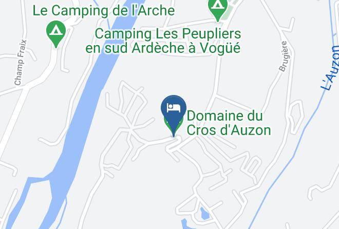 Ardeche - Domaine Du Cros D'auzon Maps