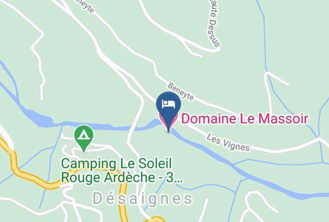 Ardeche - Domaine Le Massoir Maps