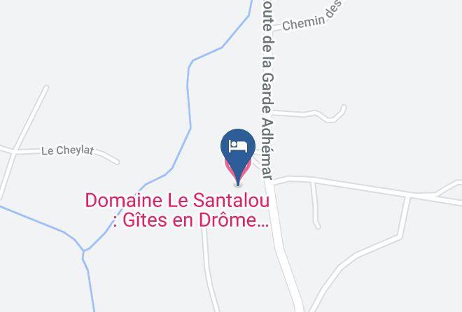 Drome - Domaine Le Santalou Gites En Drome Provencale En Tricastin Maps