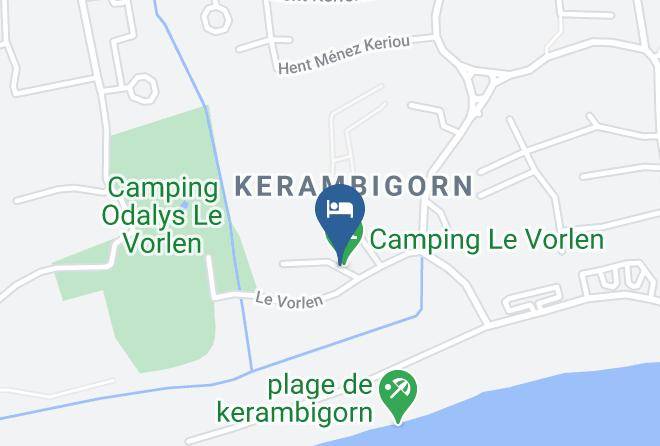 Finistere - Domaine Residentiel De Plein Air Le Vorlen Maps
