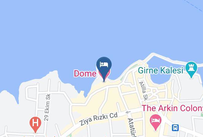 Yukari Girne - Dome Hotel Maps